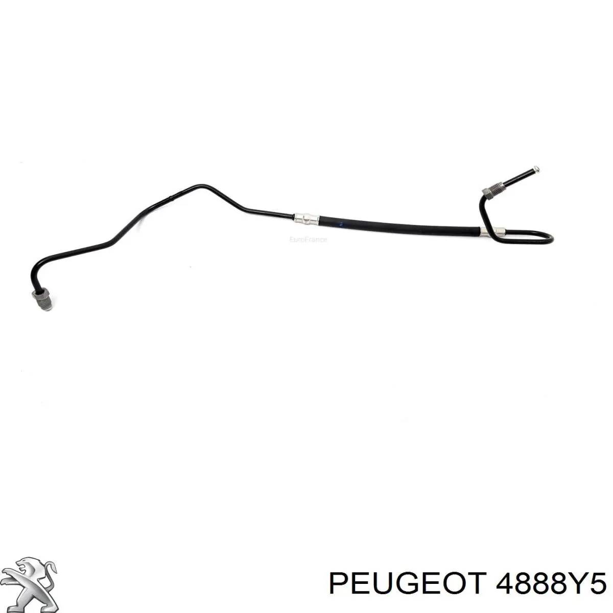 4888Y5 Peugeot/Citroen трубка тормозная задняя левая