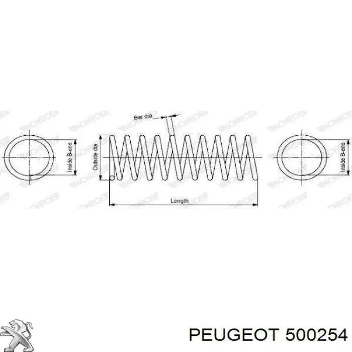 500254 Peugeot/Citroen mola dianteira