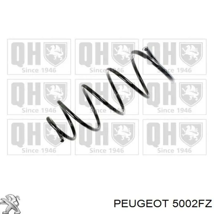 Пружина амортизатора передняя Peugeot/Citroen 5002FZ цена, от 49.24 USD