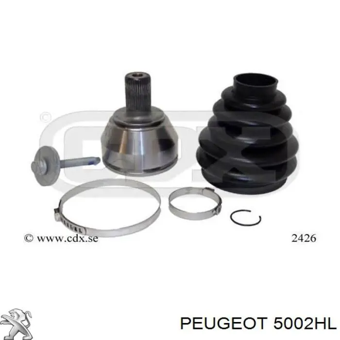 5002HL Peugeot/Citroen пружина передняя