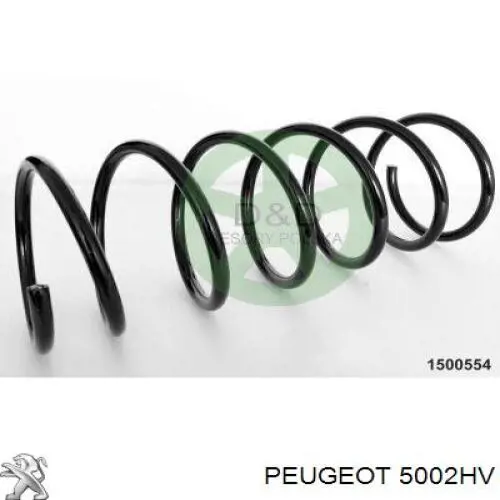 Передняя пружина 5002HV Peugeot/Citroen