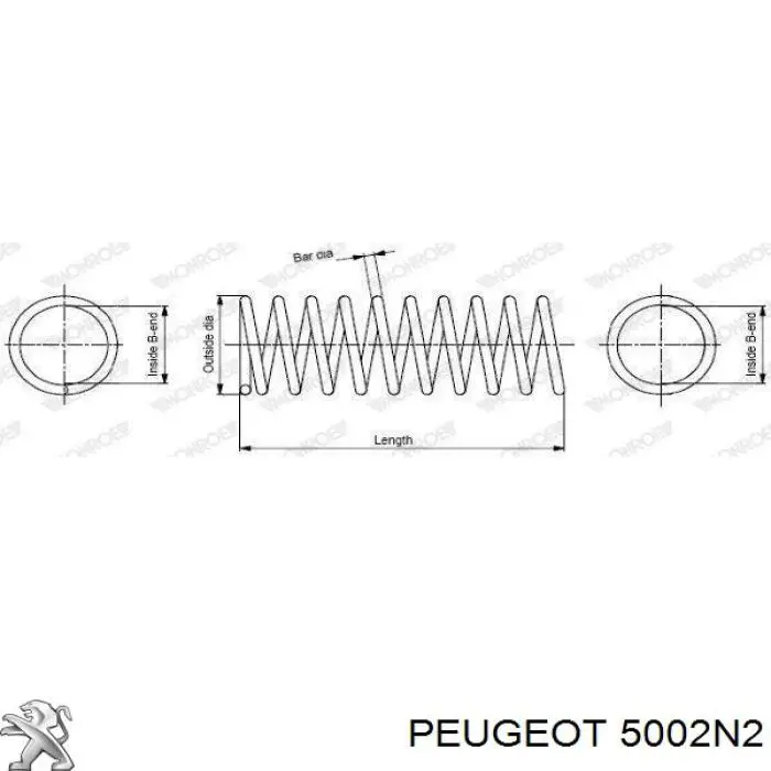 Пружина амортизатора передняя Peugeot/Citroen 5002N2 цена, от 19.70 USD