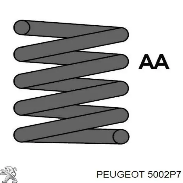 Купить 5002P7 Peugeot/Citroen Винтовая пружина подвеска