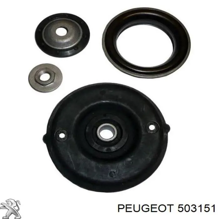 Compre 503151 Peugeot/Citroen Espaçador (anel de borracha) da mola dianteira superior