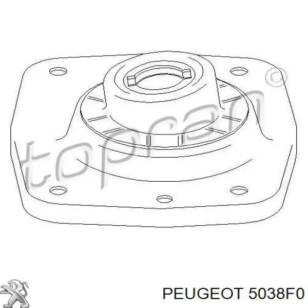 Опора амортизатора переднего правого 5038F0 Peugeot/Citroen