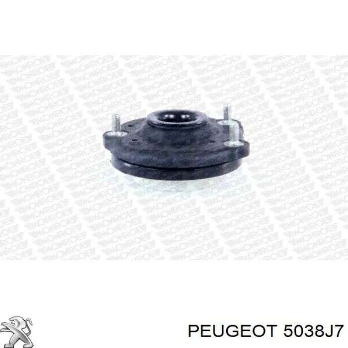 Soporte amortiguador delantero izquierdo 5038J7 Peugeot/Citroen