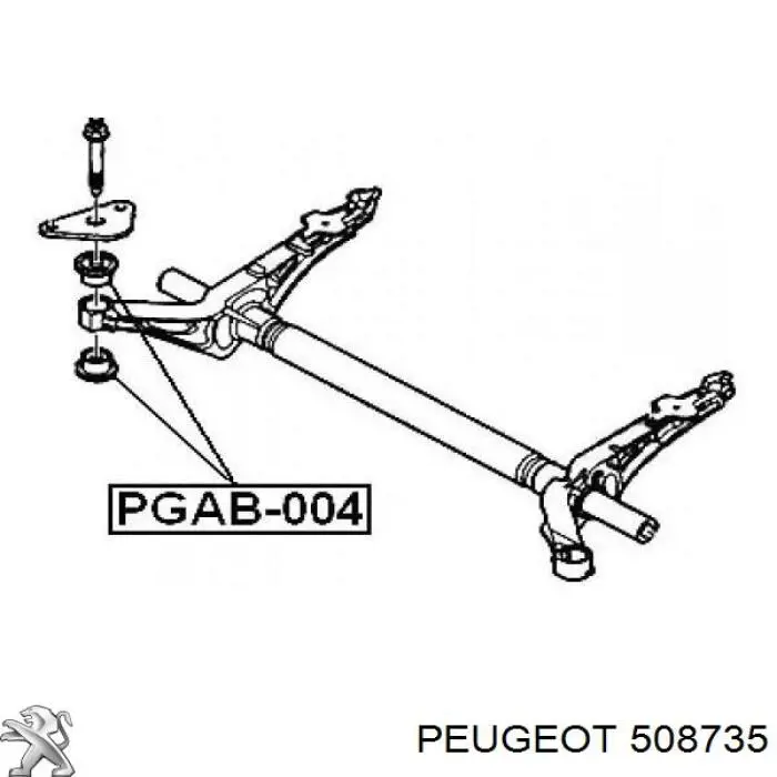 508735 Peugeot/Citroen стойка стабилизатора переднего