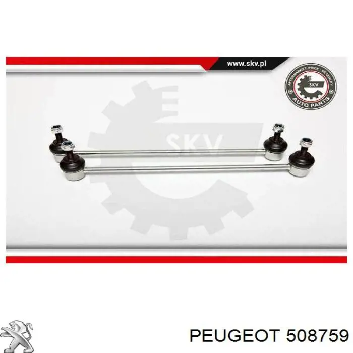 Soporte de barra estabilizadora delantera 508759 Peugeot/Citroen