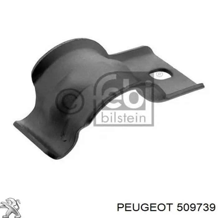 Купить 509739 Peugeot/Citroen Хомут крепления втулки стабилизатора переднего