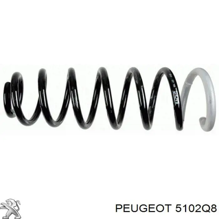 Mola traseira 5102Q8 Peugeot/Citroen