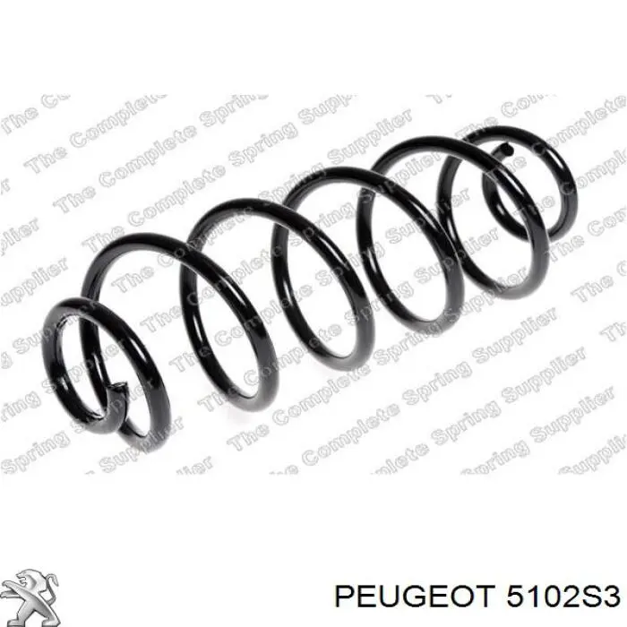 5102S3 Peugeot/Citroen Пружина подвески задняя