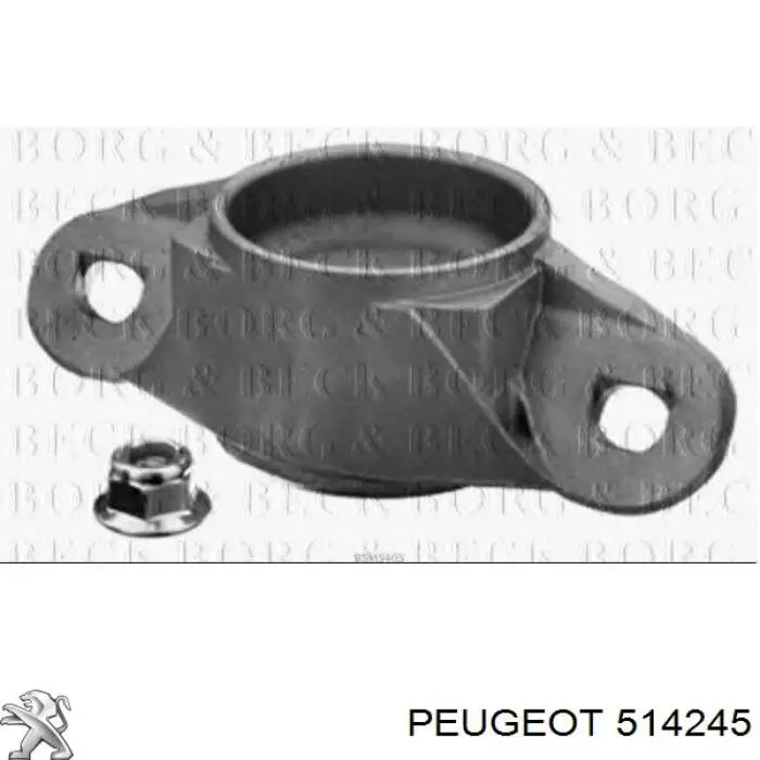 Soporte amortiguador trasero 514245 Peugeot/Citroen