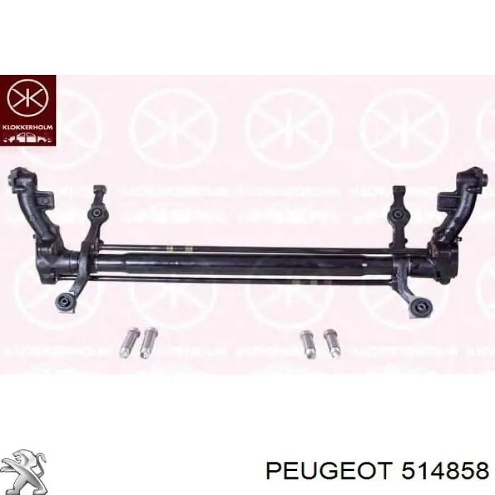 Subchasis trasero soporte motor 514858 Peugeot/Citroen