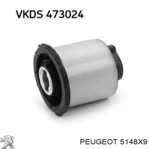 Subchasis trasero soporte motor 5148X9 Peugeot/Citroen