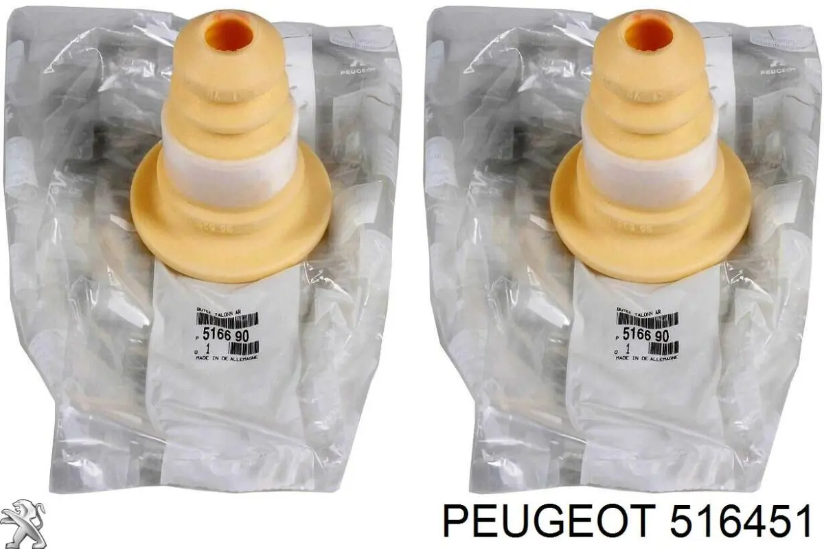 Compre 516451 Peugeot/Citroen Suporte de amortecedor traseiro