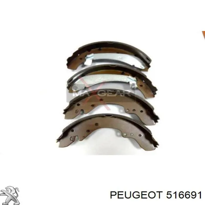 516691 Peugeot/Citroen coxim de viga traseira