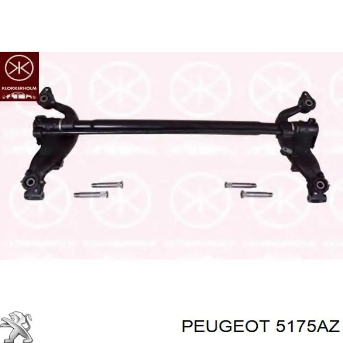 Braço oscilante inferior direito de suspensão traseira para Peugeot 206 (2D)