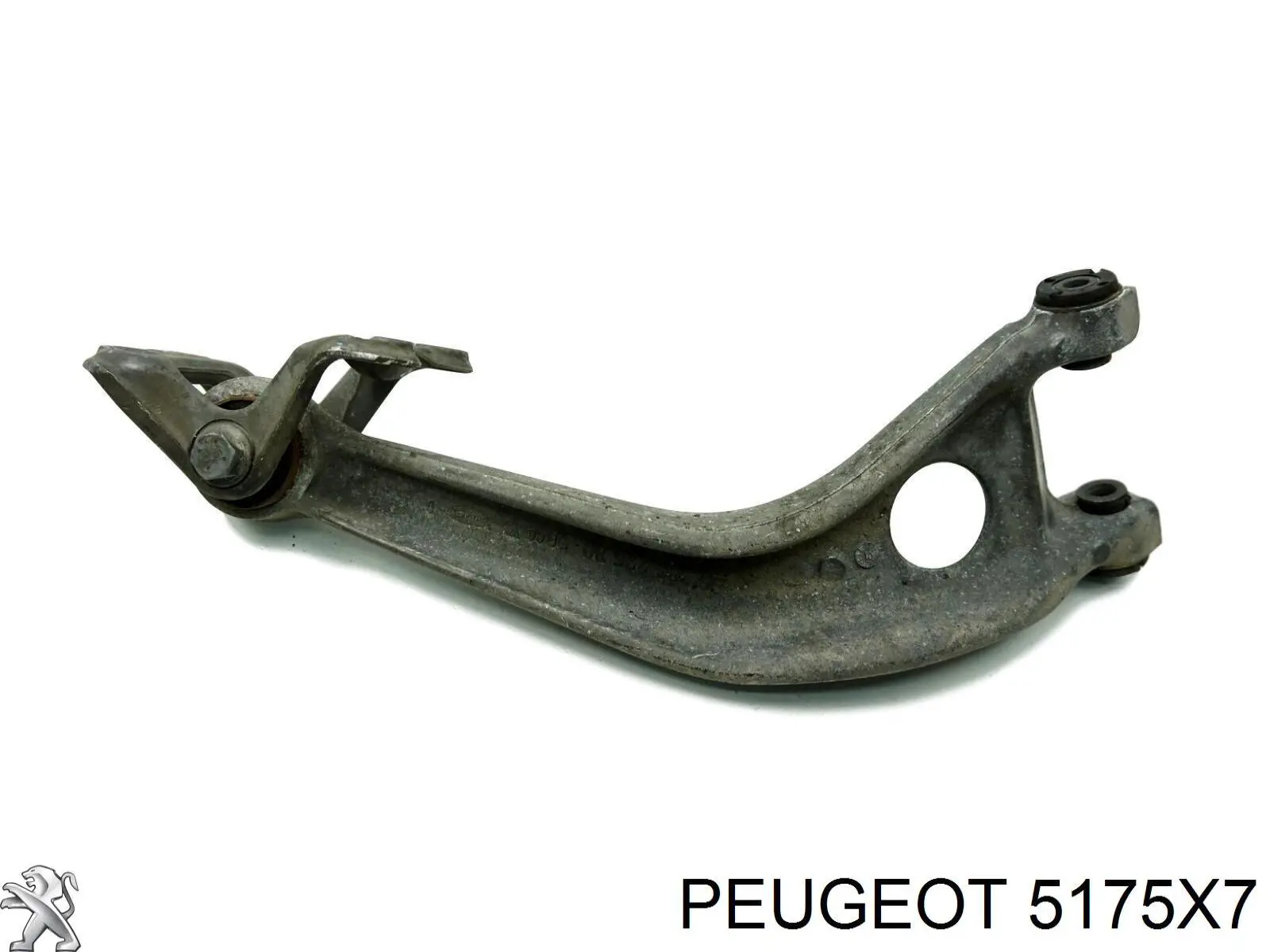 5175X7 Peugeot/Citroen braço oscilante inferior direito de suspensão traseira