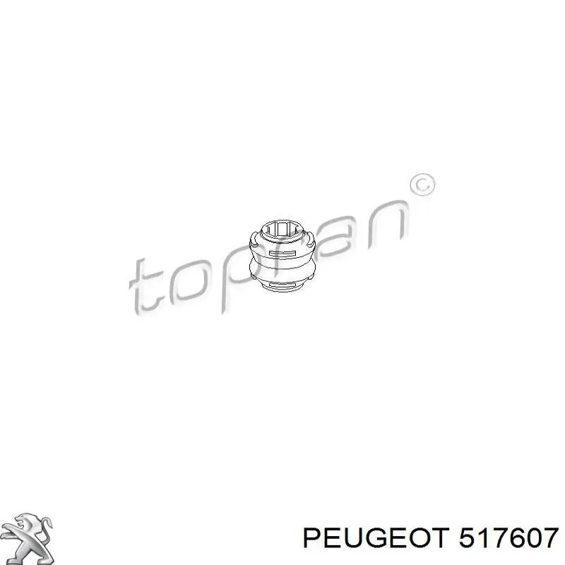 Muñón del eje, suspensión de rueda, trasero 517607 Peugeot/Citroen