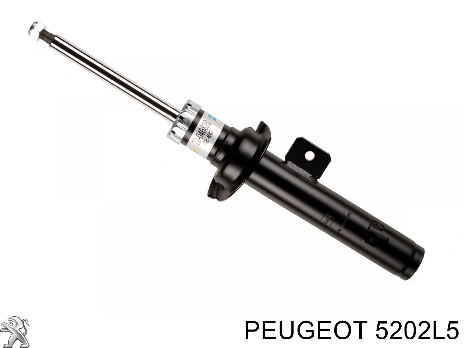 5202L5 Peugeot/Citroen braço oscilante inferior direito de suspensão dianteira