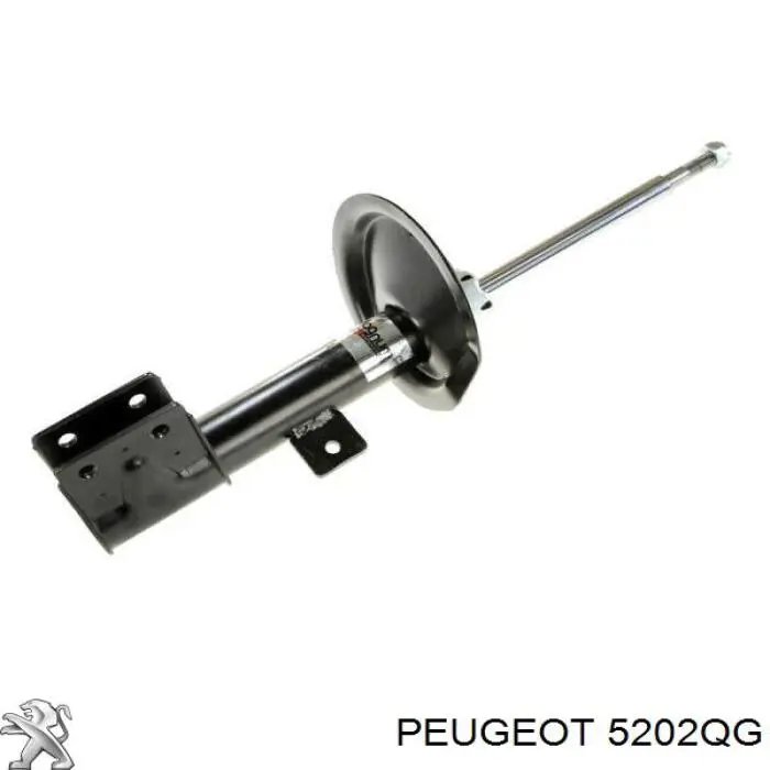 00005202QG Peugeot/Citroen amortecedor dianteiro esquerdo