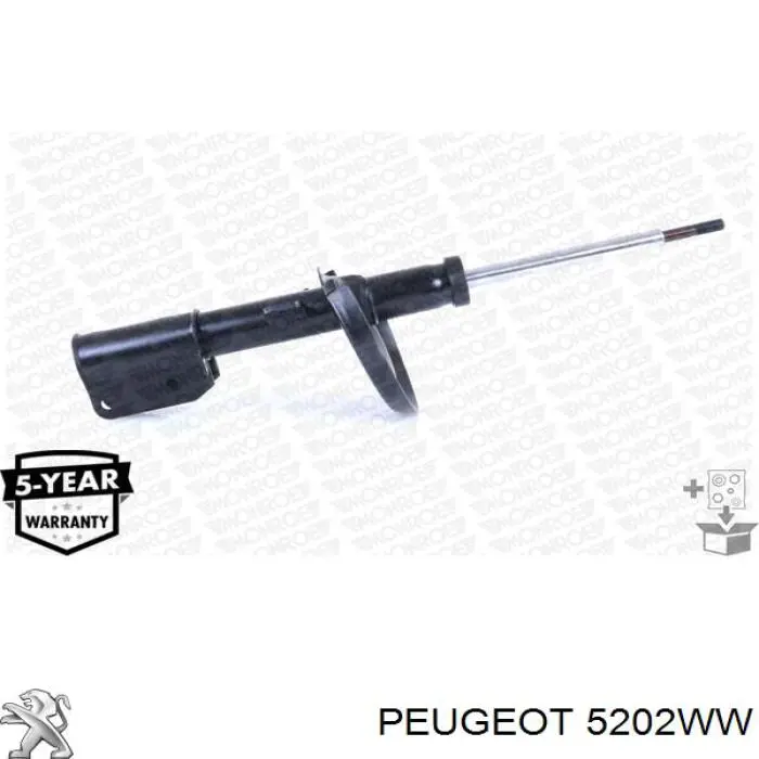Амортизатор передней подвески левой Peugeot/Citroen 5202WW цена, от 50.77 USD