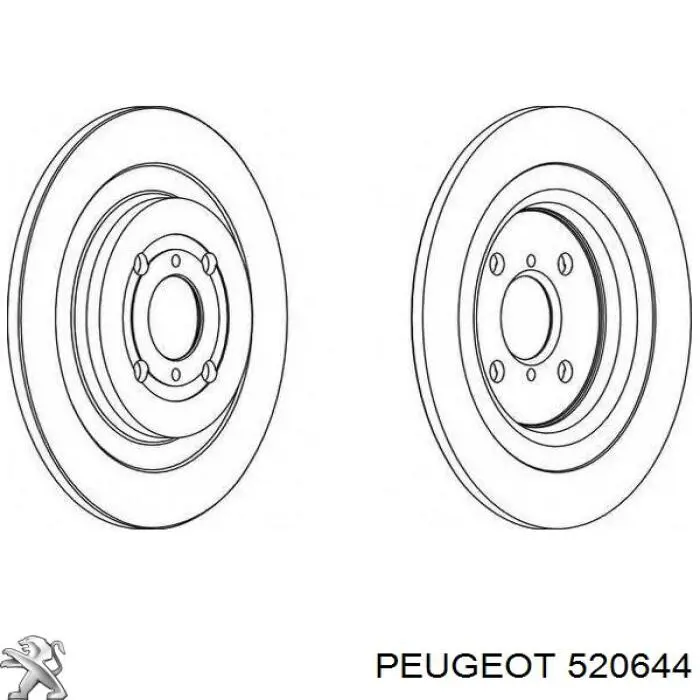 Амортизатор задний 520644 Peugeot/Citroen