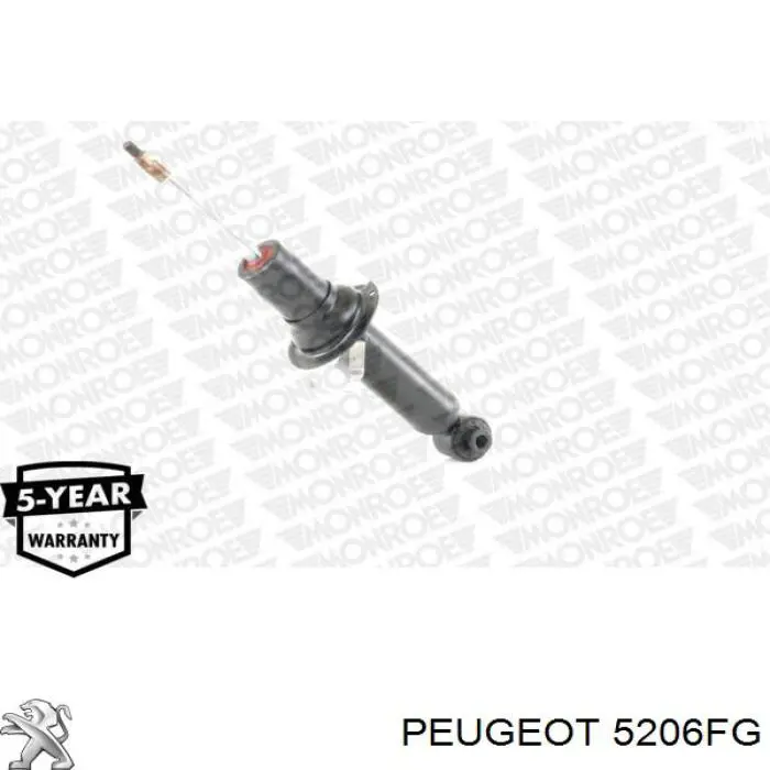 Amortiguador trasero 5206FG Peugeot/Citroen