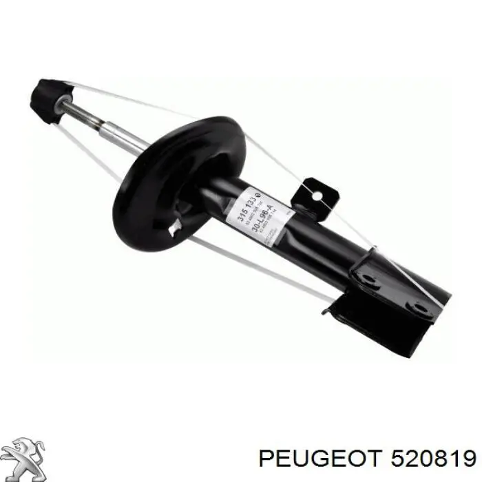 Amortiguador delantero izquierdo 520819 Peugeot/Citroen