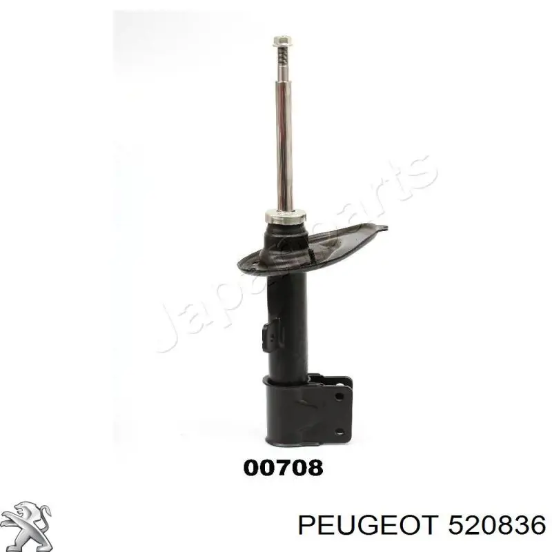 520836 Peugeot/Citroen amortecedor dianteiro direito