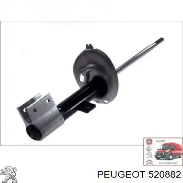 Amortiguador delantero derecho 520882 Peugeot/Citroen