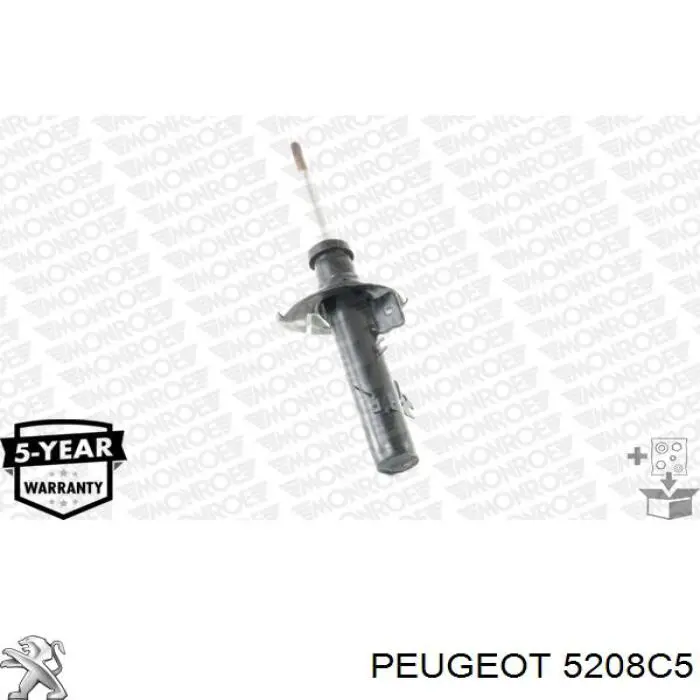 Амортизатор подвески передний левый Peugeot/Citroen 5208C5 цена, от 64.58 USD