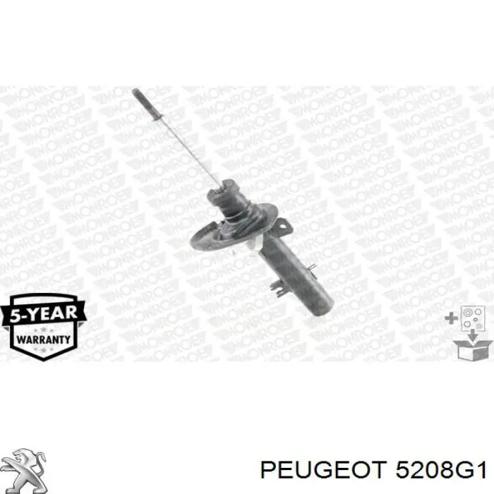 Амортизатор подвески передний левый Peugeot/Citroen 5208G1 цена, от 65.29 USD