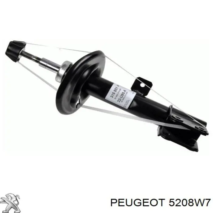 5208W7 Peugeot/Citroen amortecedor dianteiro esquerdo