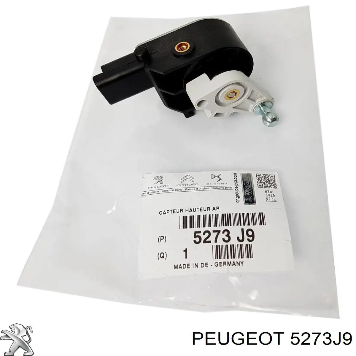 Sensor, nivel de suspensión neumática, trasero 5273J9 Peugeot/Citroen