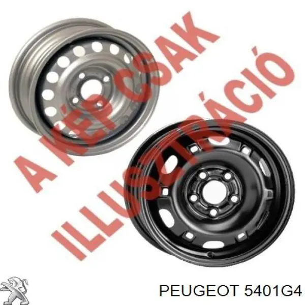 5401G4 Peugeot/Citroen Диски колесные стальные (штампованные)