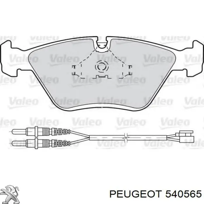 Tornillo de rueda 540565 Peugeot/Citroen