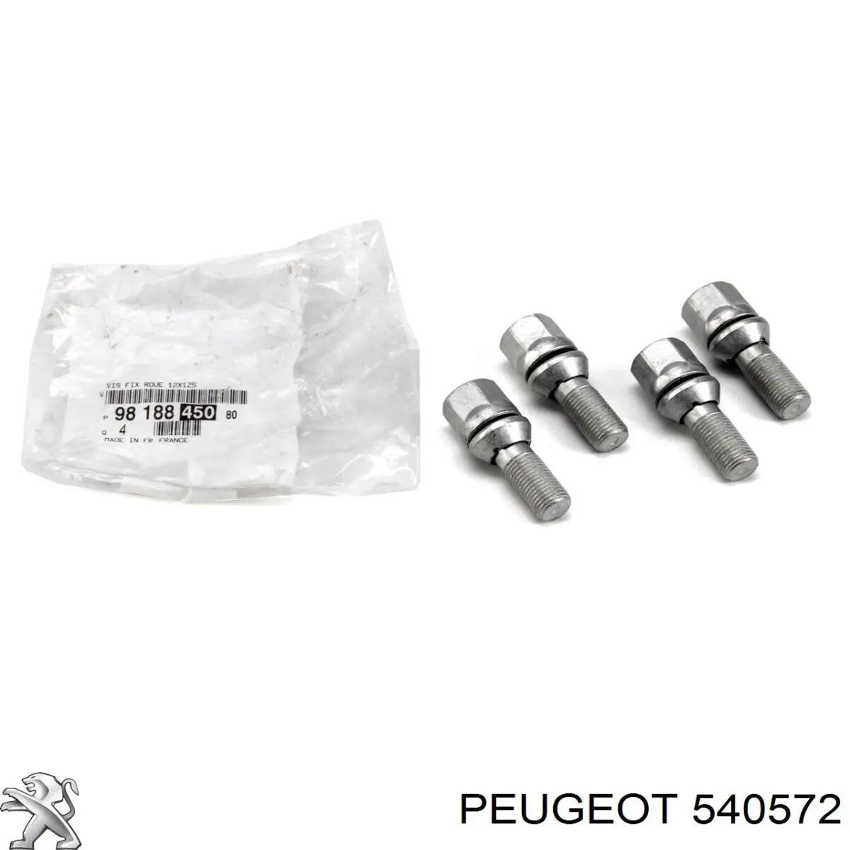 540572 Peugeot/Citroen parafuso de roda