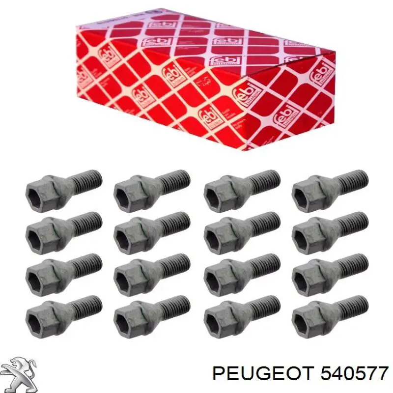 Купить 540577 Peugeot/Citroen Болты на колеса