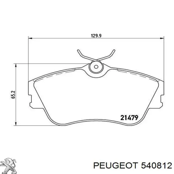 540812 Peugeot/Citroen calota de parafuso de roda