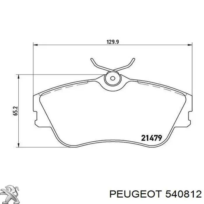 Колпачок колесного болта 540812 Peugeot/Citroen