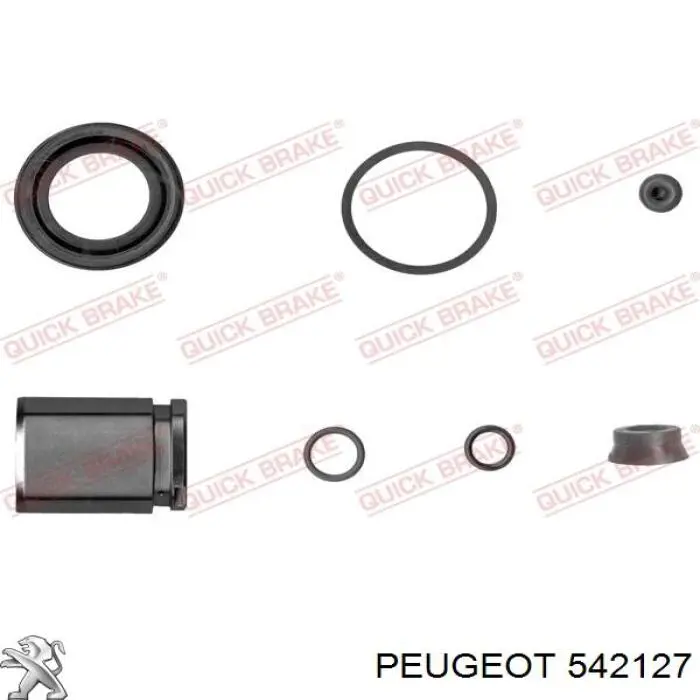 542127 Peugeot/Citroen Суппорт тормозной задний правый