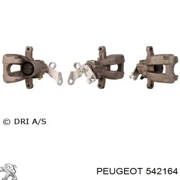 Ремкомплект заднего суппорта PEUGEOT 542164 Ремкомплект заднего суппорта PEUGEOT 542164