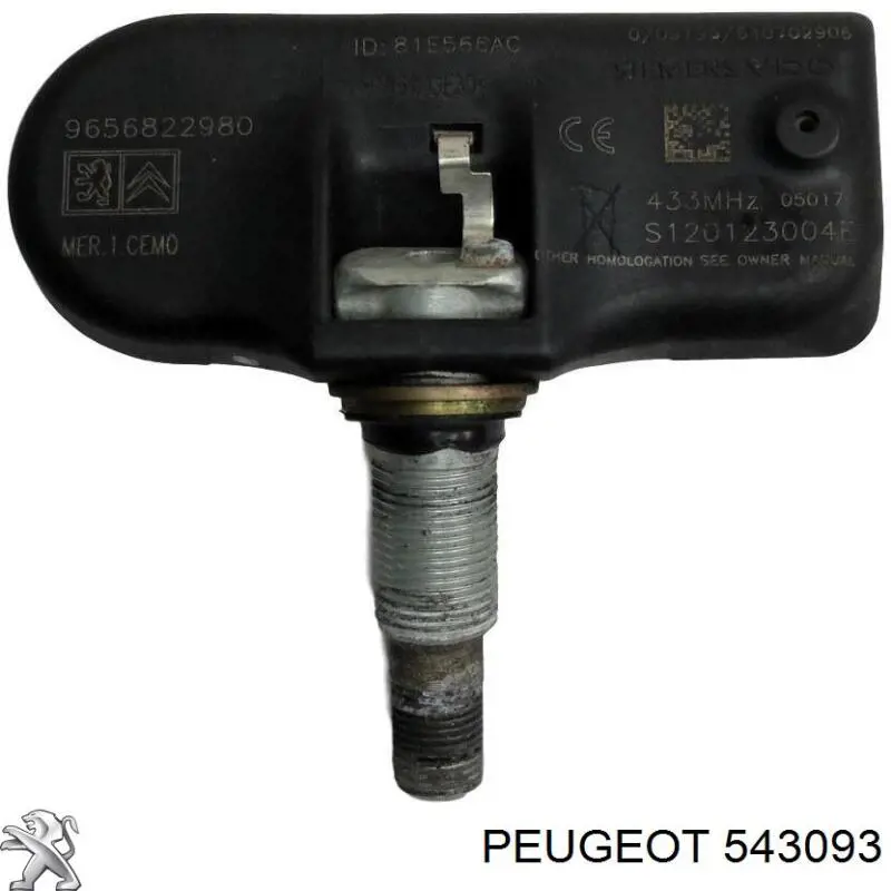 Купить 543093 Peugeot/Citroen Датчик контроля давления в шинах