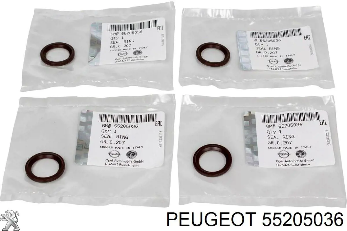 55205036 Peugeot/Citroen Кольцо форсунки инжектора посадочное