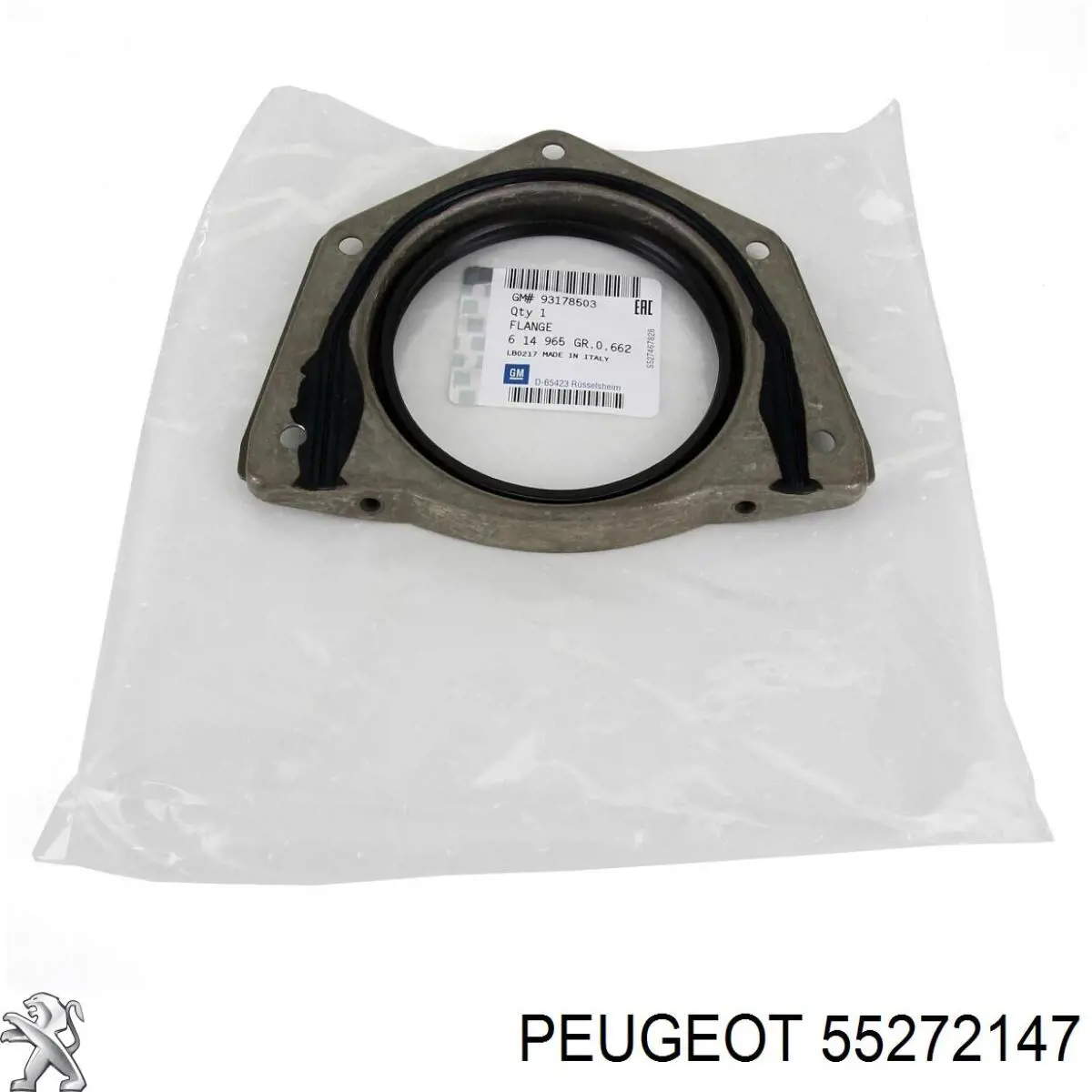 55272147 Peugeot/Citroen vedação traseira de cambota de motor