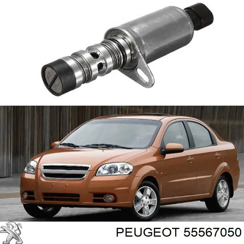 Válvula control, ajuste de levas 55567050 Peugeot/Citroen