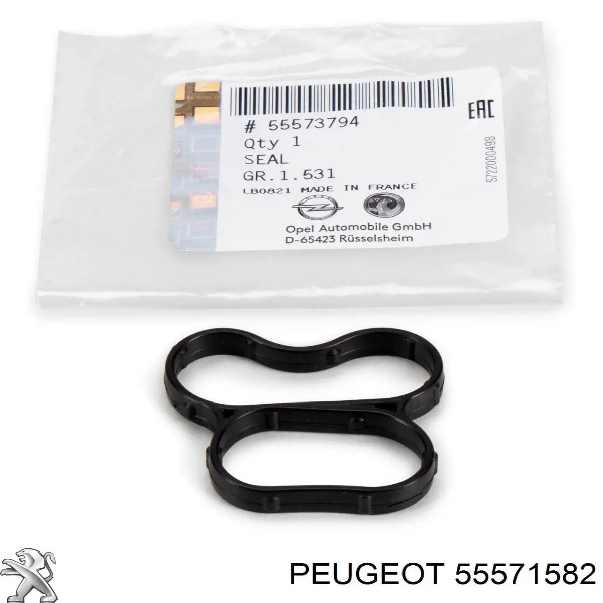 55571582 Peugeot/Citroen Сальник коленвала двигателя, задний