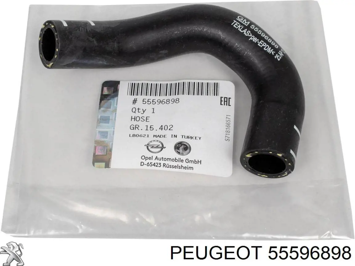 Купить 55596898 Peugeot/Citroen Трубка (шланг) масляного радиатора, высокого давления