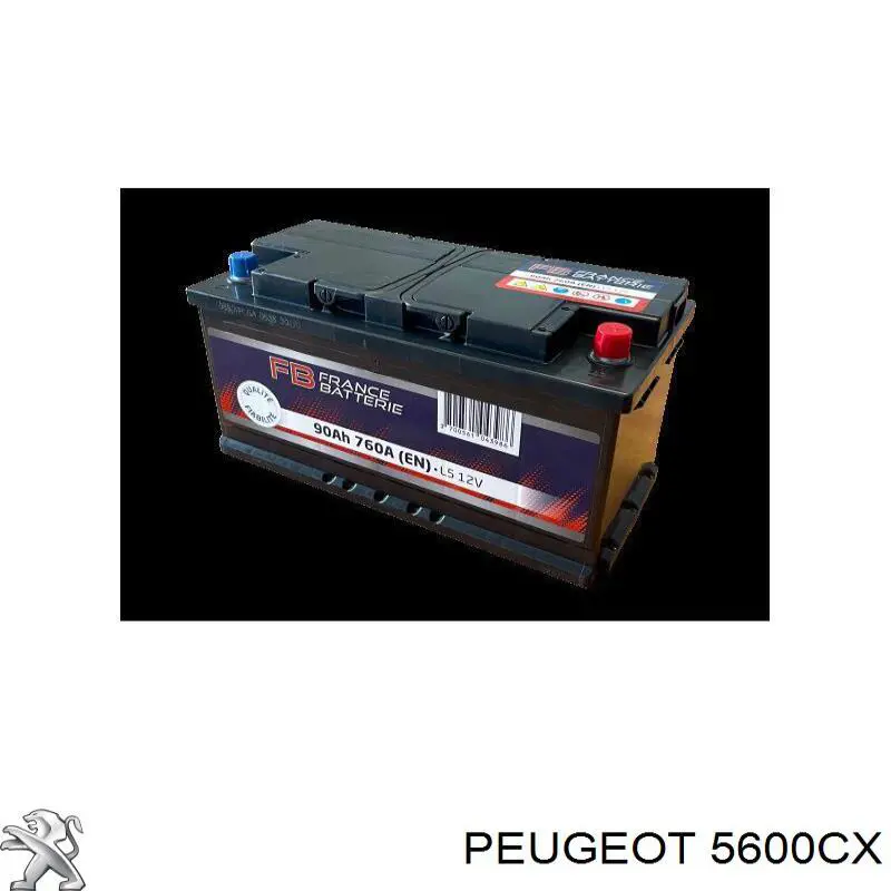 Купить 5600CX Peugeot/Citroen Батарея аккумуляторная